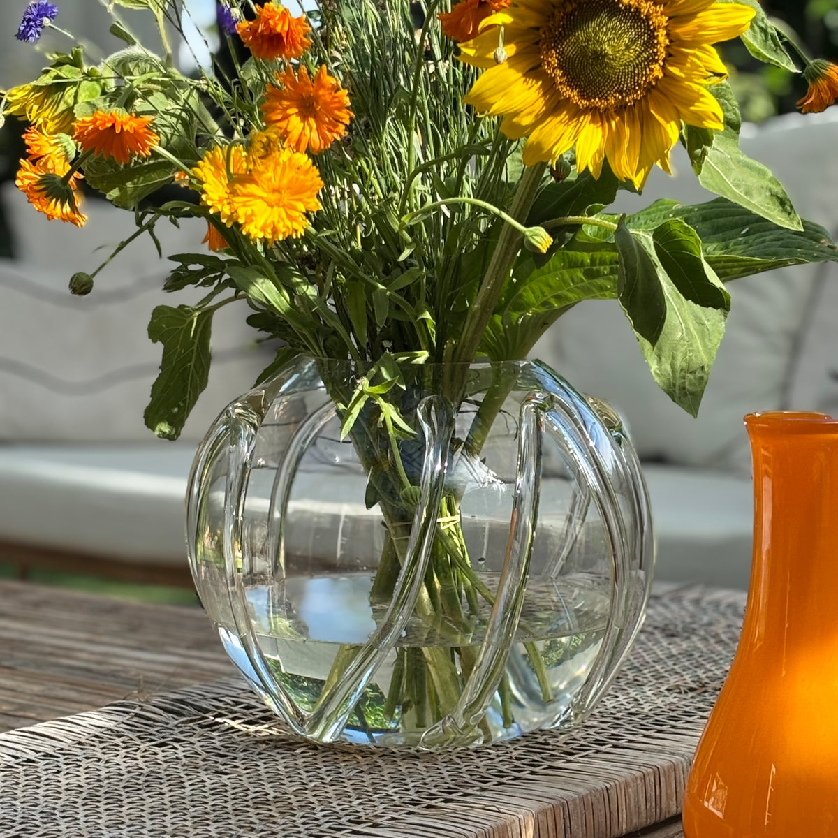 Kodanska Faith Vase Circle Vase Clear W/Art
