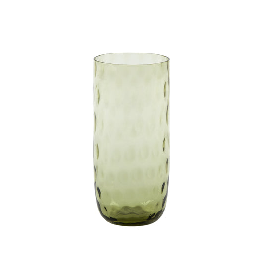 Kodanska Danish Summer Højt Glas Water Glass Olive Green