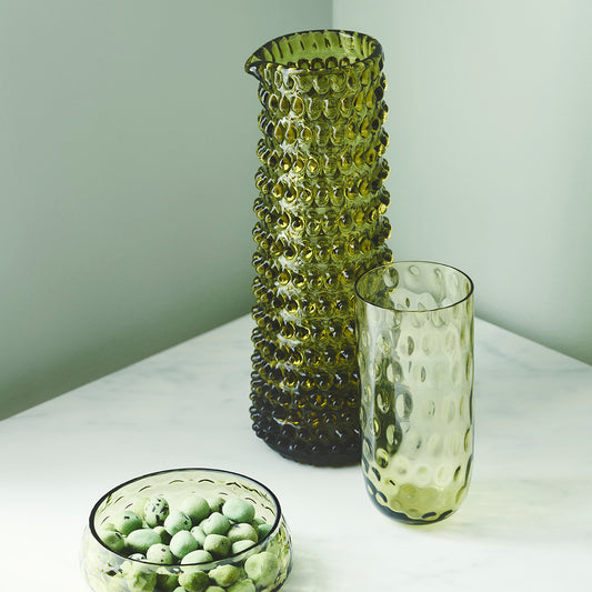 Kodanska Danish Summer Carafe Carafe / Vase Olive Green