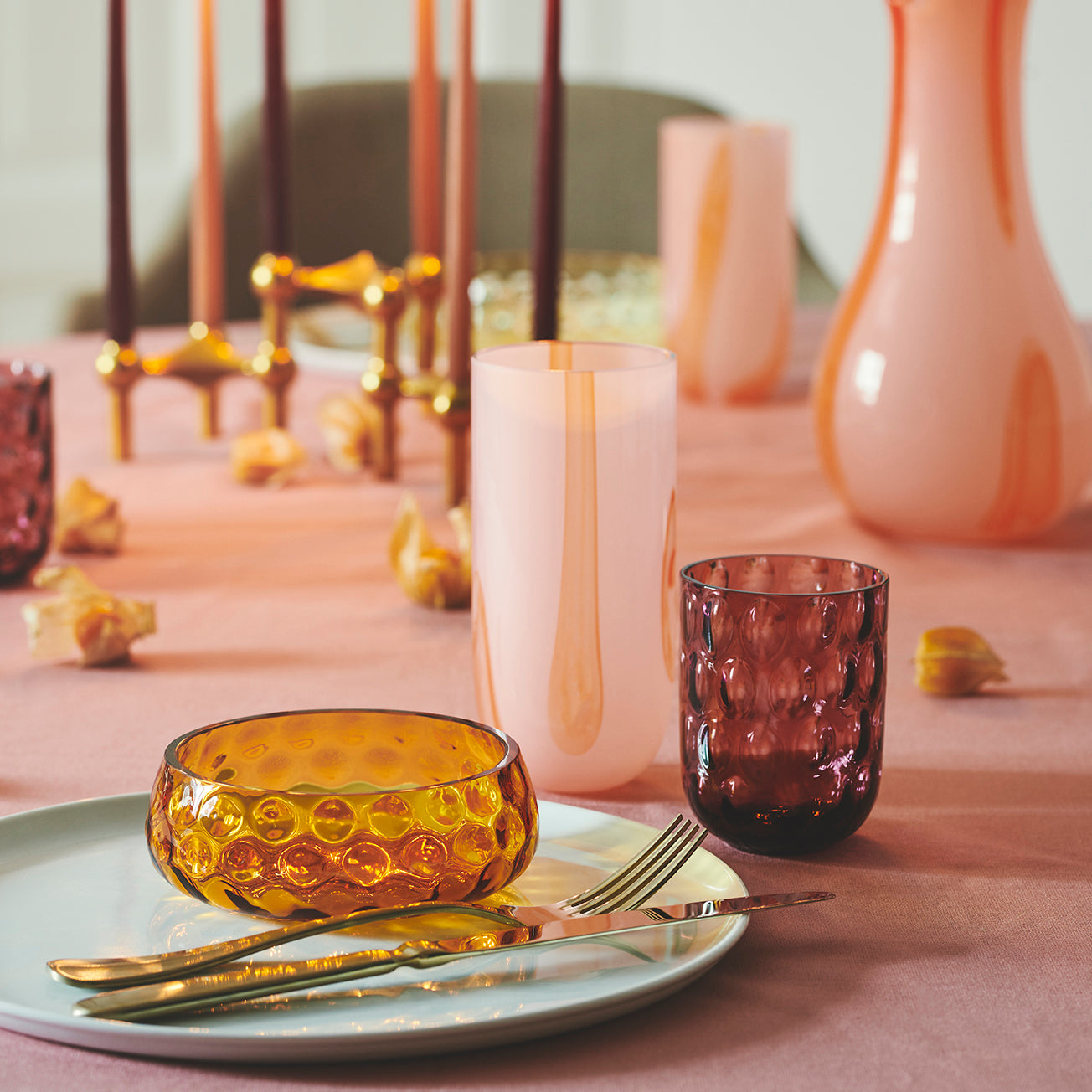 Kodanska Danish Summer Skål 04 Large Bowl Amber