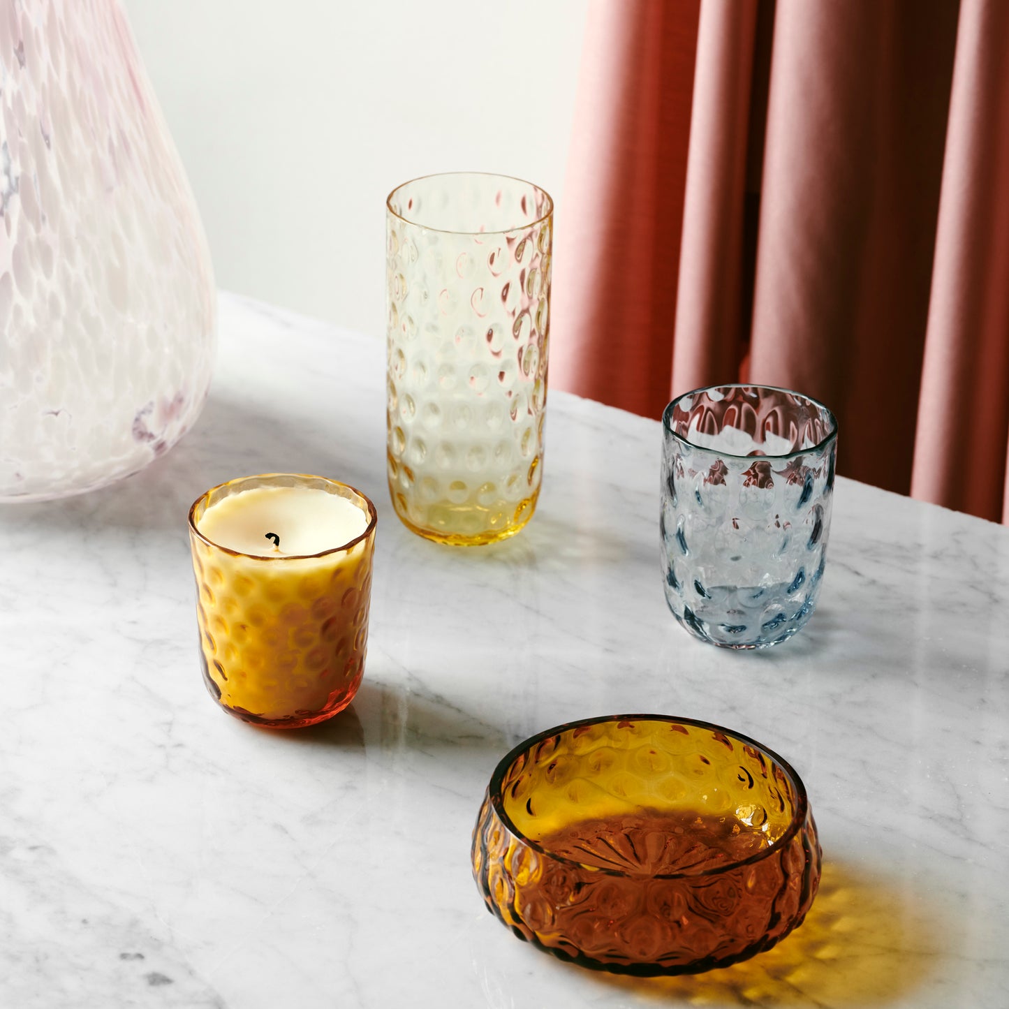 Kodanska Danish Summer Tumbler Big Drops Water Glass