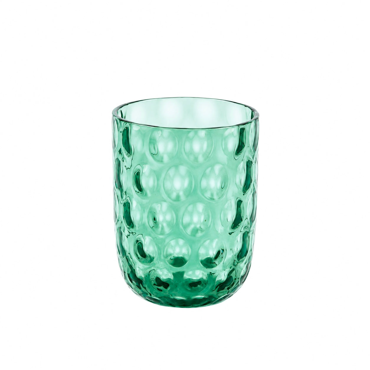 Kodanska Danish Summer Tumbler Big Drops Water Glass Forest Moss