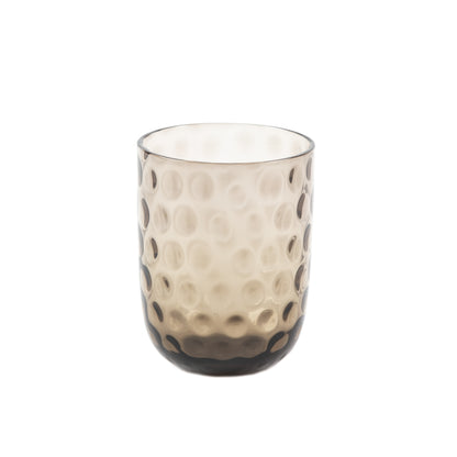 Kodanska Danish Summer Tumbler Small Drops Water Glass Black Smoke