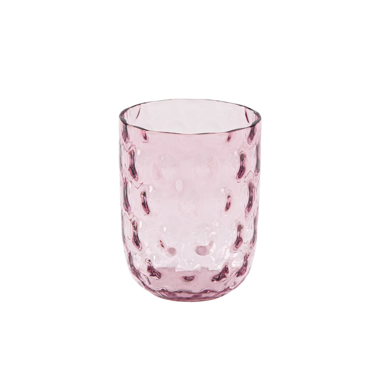 Kodanska Danish summer tumbler, 4pc Water Glass Pink, Yellow, Purple, Blue Smoke