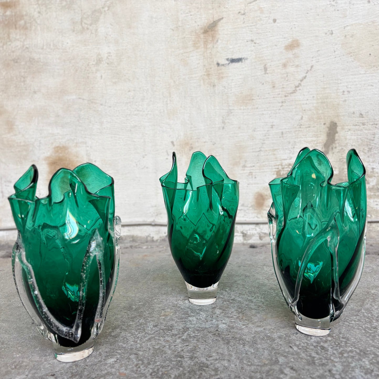 Kodanska Faith Vase 02 Art Vase Green W/Sand Art