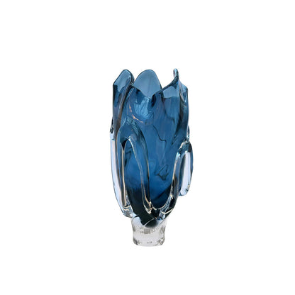 Kodanska Faith Vase 02 Art, 35cm Vase Blue Smoke W/Art