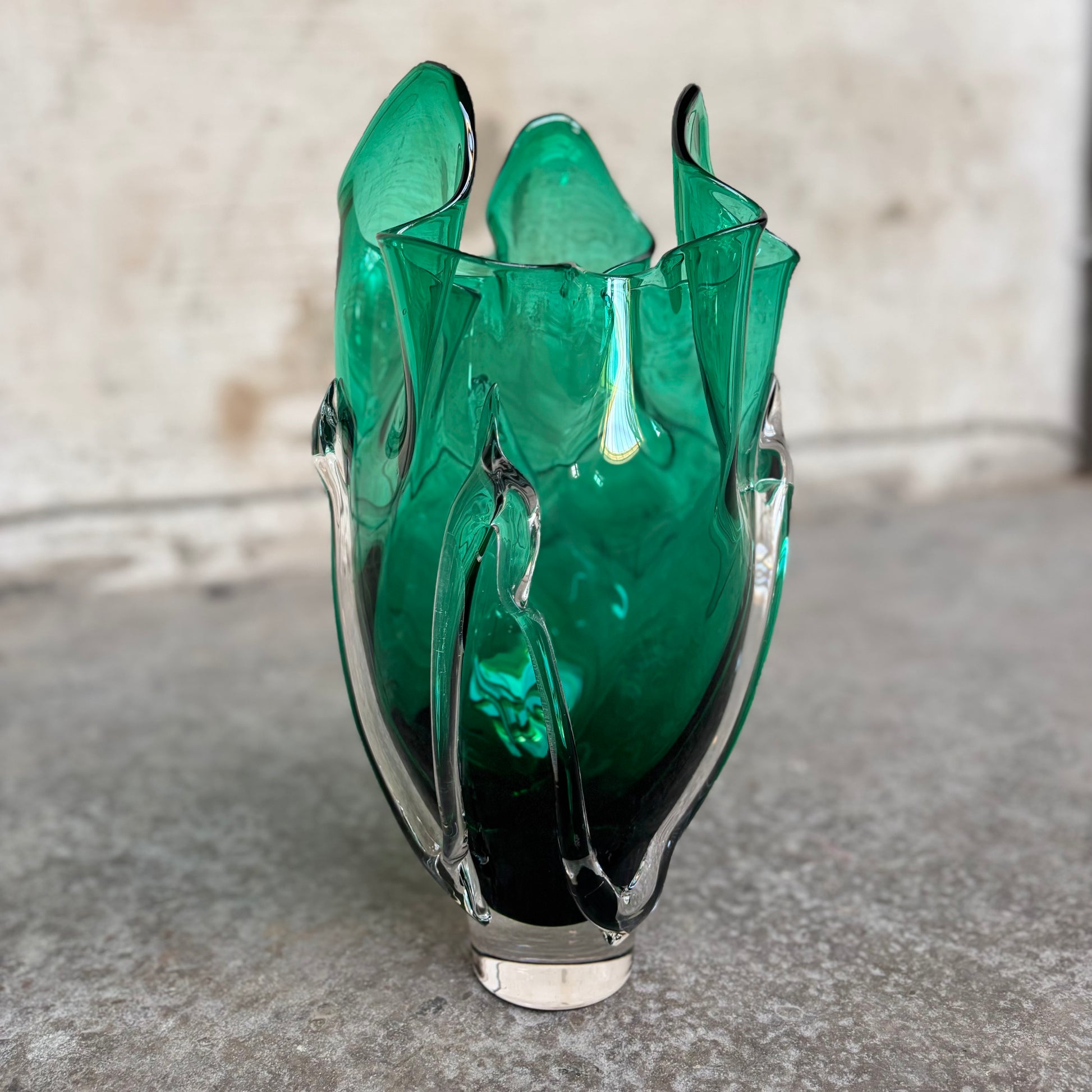 Kodanska Faith Vase 02 Art, 35cm Vase Green W/Art