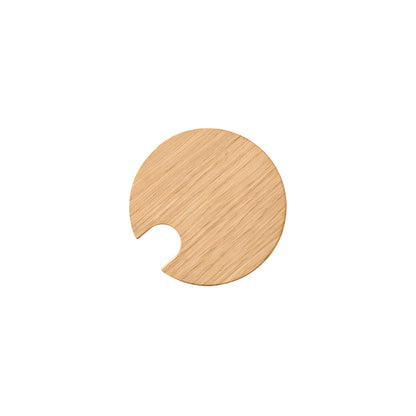 Kodanska Glass Lid with Hole Lid Natural Oak