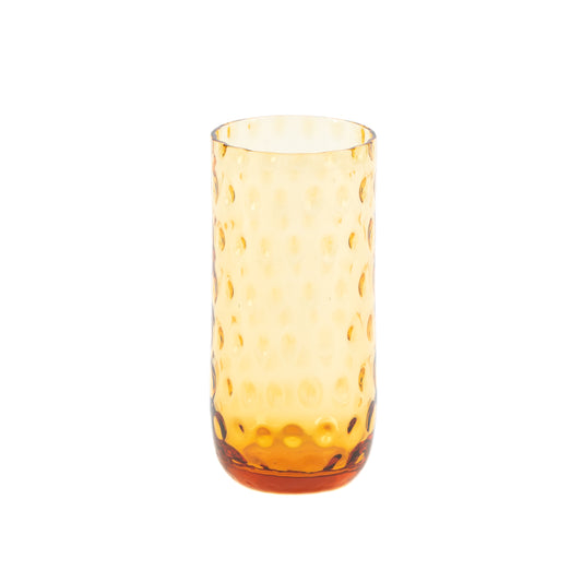 Kodanska Danish Summer Højt Glas Water Glass Amber