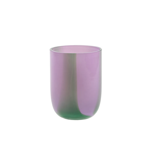 Kodanska Flow Glas Water Glass Purple W. Green Stripes