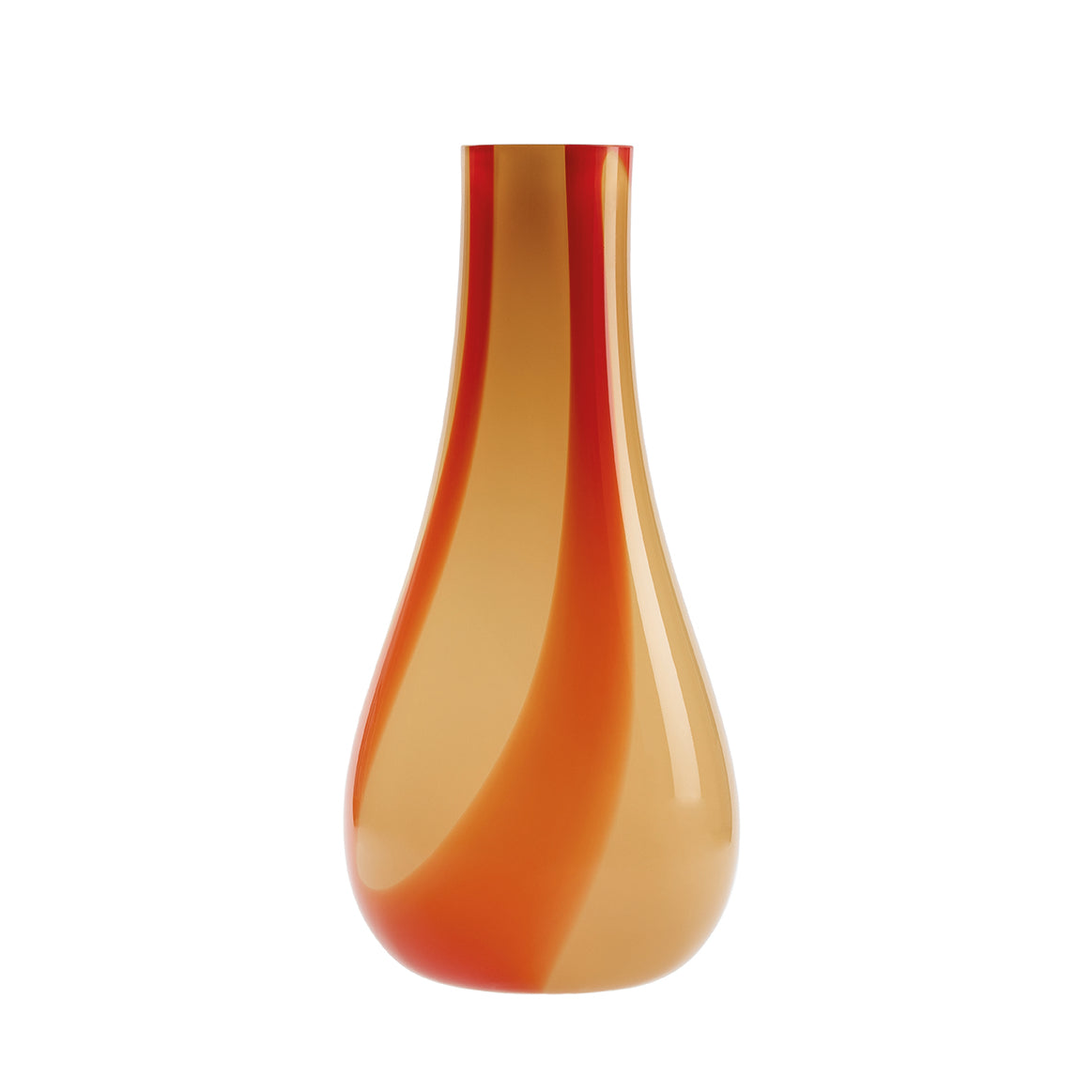 Kodanska Flow Vase Vase Beige w. Red Stripes