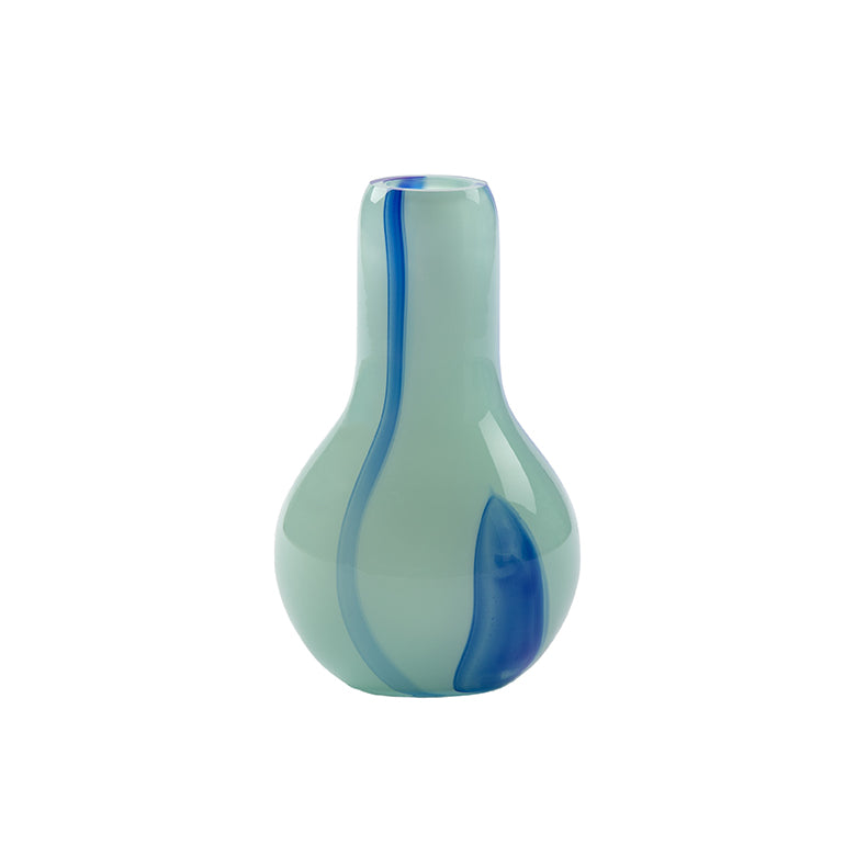 Kodanska Flow Vase Mini Vase Light Blue W. Stripes